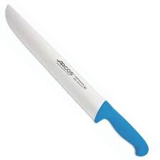 [292423] Couteau boucher 35cm bleu