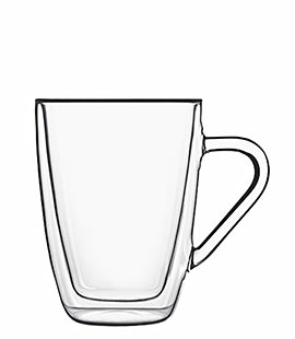 [800977] Set 2 Mug 32 cl Thermic glass drink