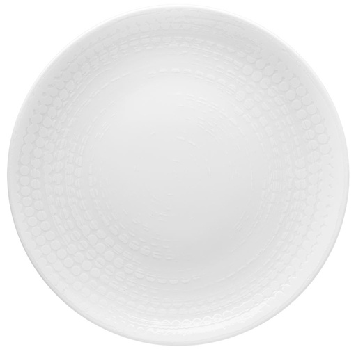 [085151] Assiette plate 21 cm Points blanc