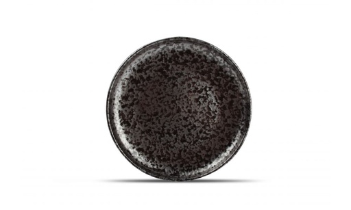 [605000] Assiette plate 21cm black Oxido