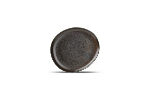 [604600] Assiette plate 21x18,5cm black Ceres