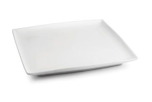 [702506] Assiette plate 30x30cm blanc Squito