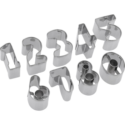 [35382280] Cookie cutters numbers »0-9«, 2,5 cm
