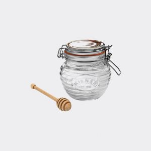 [RAY-0025-887] Pot miel Kilner 400ml + cuillère en bois - coffret cadeau