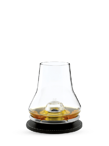 [266097] Verre + socle rafraîchissant + sous-verre Set de degustation whisky 38 cl
